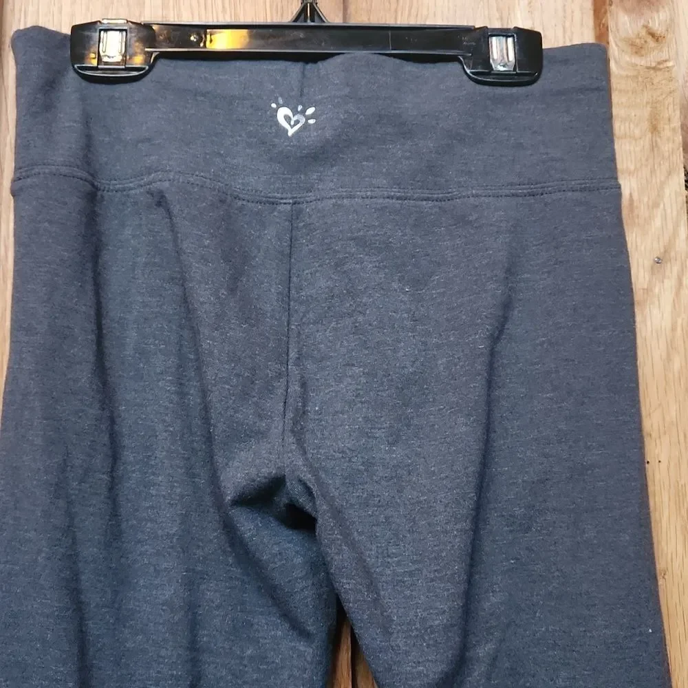 Justice Activewear Full Length Stretch Leggings Bundle, Large, Black & Grey